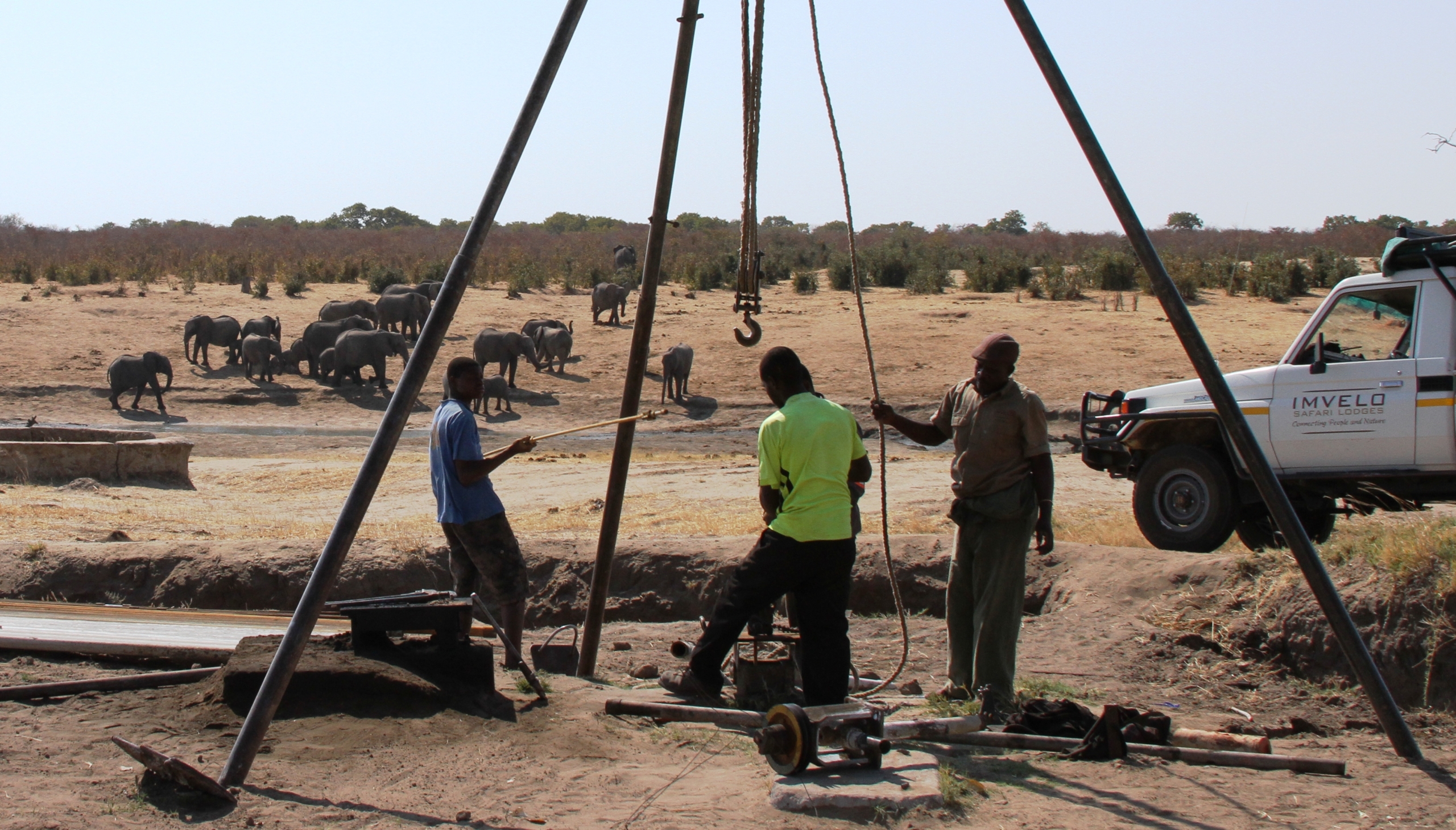 Water for Wildlife - Hwange borehole repairs by Imvelo Safari Lodges