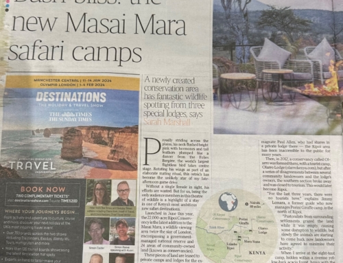 The Times – Ripoi Conservancy with Porini Safari Camps, Kenya